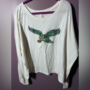 Fanatics Eagles Cream long sleeved  Shirt